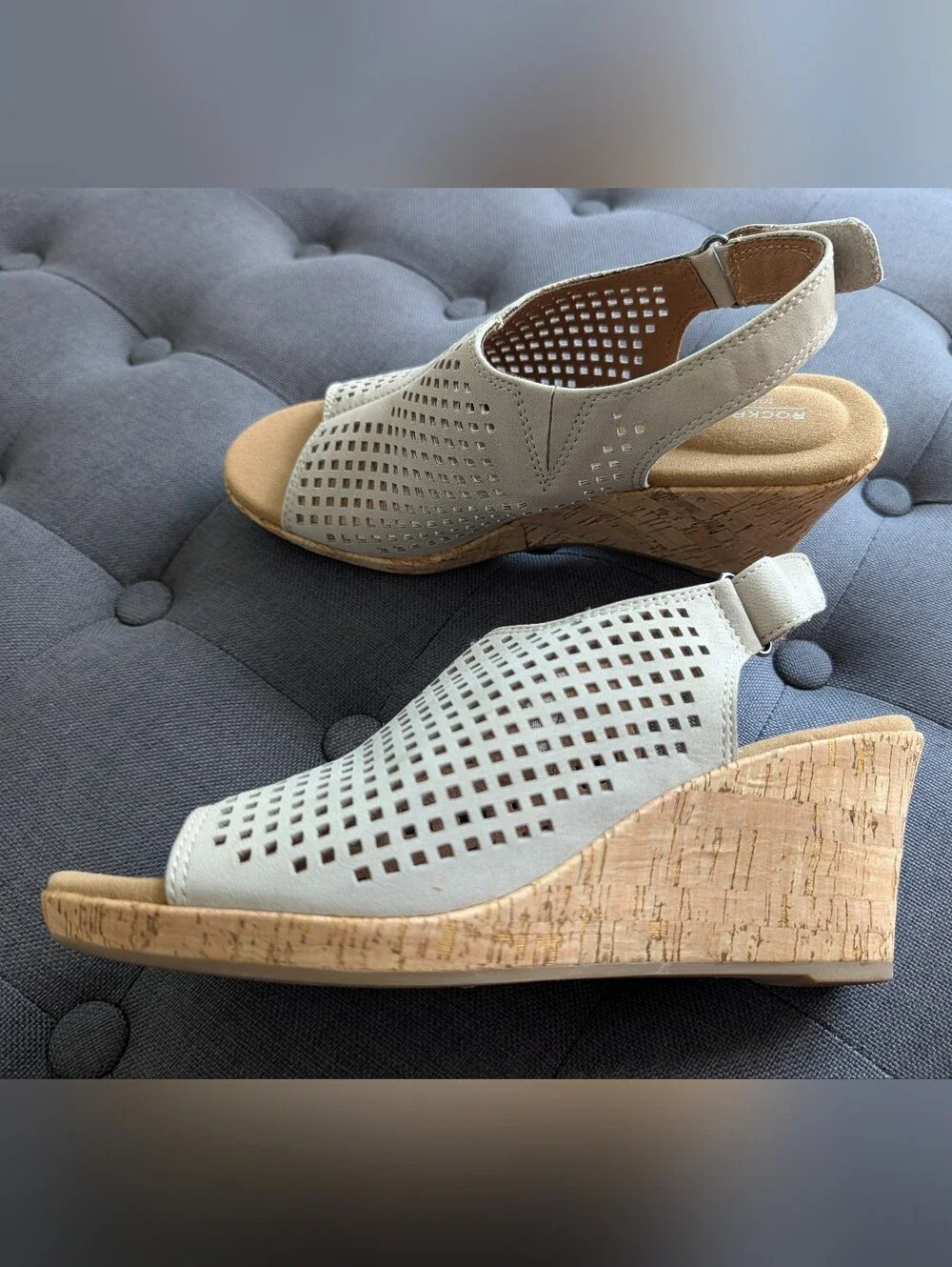 Rockport Briah Perf Wedge Sandal - Size 7.5W